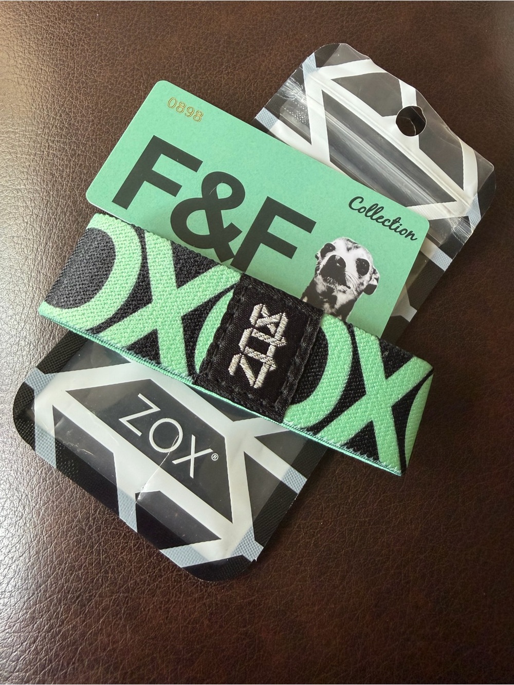 ZOX Rare Mint Fabric Wristband: “F&F” (Retired)